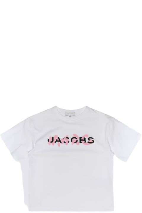 ガールズ Marc Jacobsのトップス Marc Jacobs White, Pink And Black Cotton T-shirt