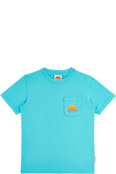 Sale for Kids Sundek T-shirt Con Stampa