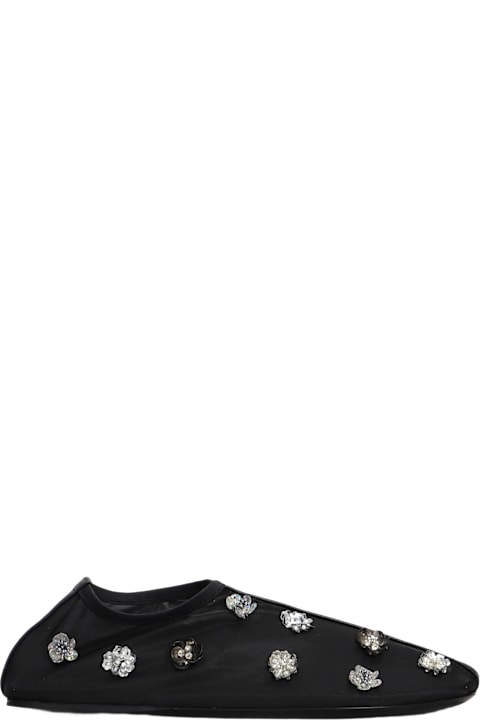 Christopher Esber Flat Shoes for Women Christopher Esber Embla Ballet Flats In Black Nylon