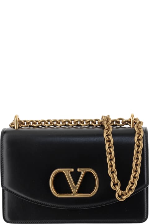 Valentino Garavani Shoulder Bags for Women Valentino Garavani Valentino Garavani Vain Leather Small Shoulder Bag