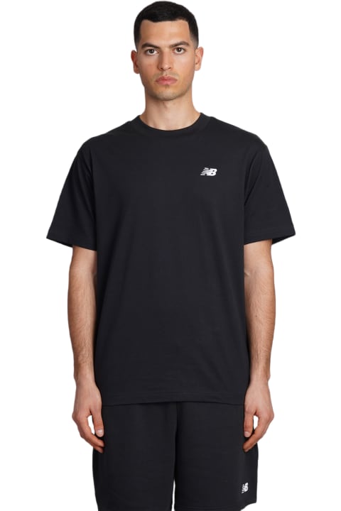 New Balance Topwear for Men New Balance T-shirt In Black Cotton