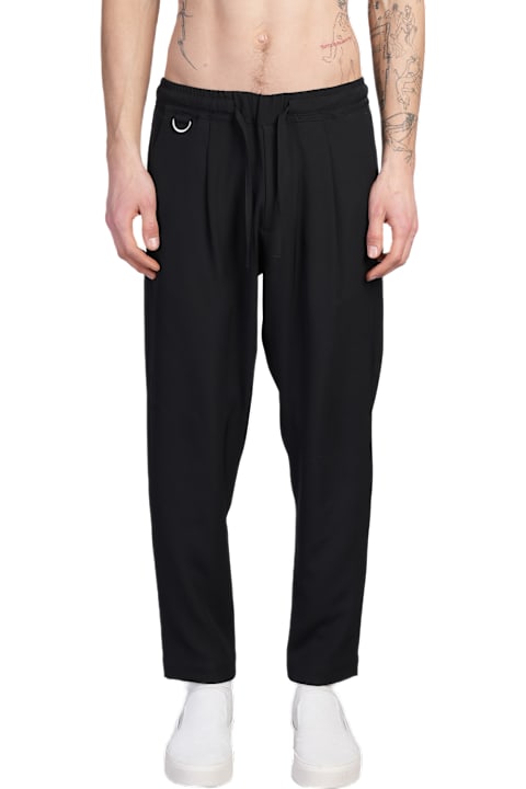パンツ W_tokyo Tpolyester pants. ovy Low Brand Tokyo Pants In Black Polyester | italist