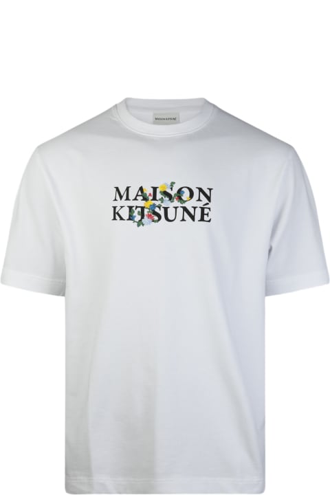 メンズ新着アイテム Maison Kitsuné White Cotton T-shirt