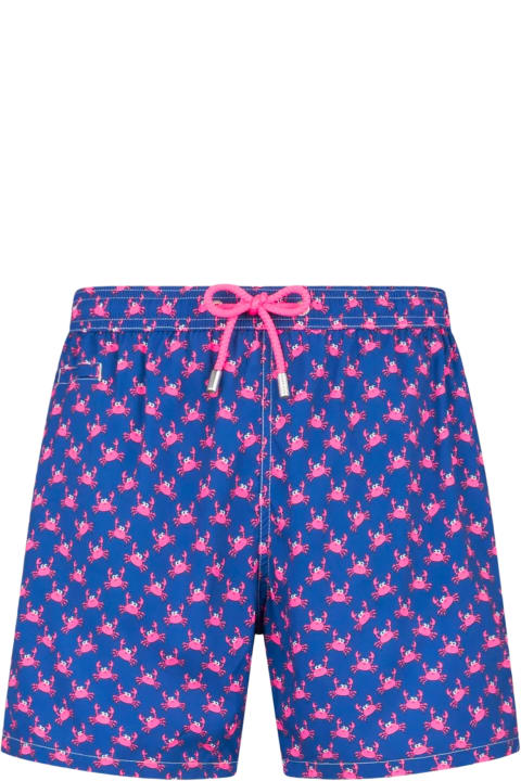 MC2 Saint Barth Swimwear for Men MC2 Saint Barth Man Light Fabric Comfort Swim Shorts With Crabs Print