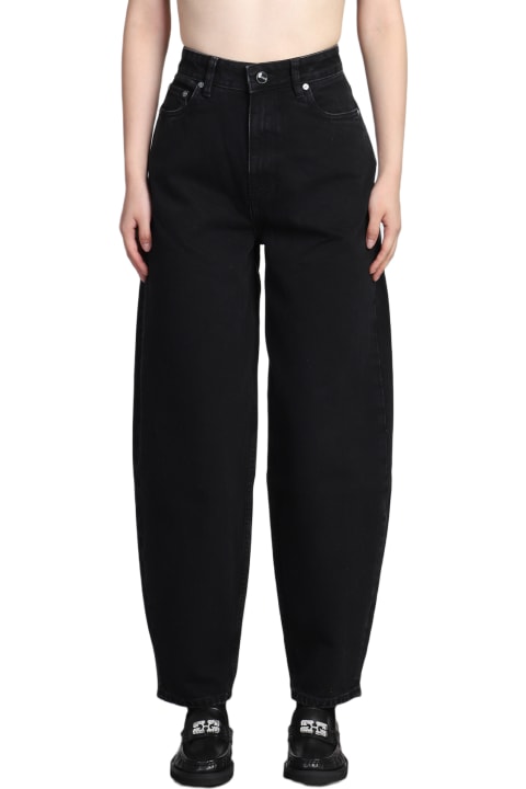Ganni for Women Ganni Stary Jeans In Black Cotton