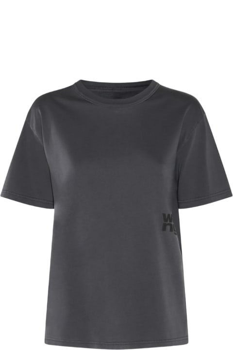 Alexander Wang for Women Alexander Wang Dark Grey Cotton T-shirt