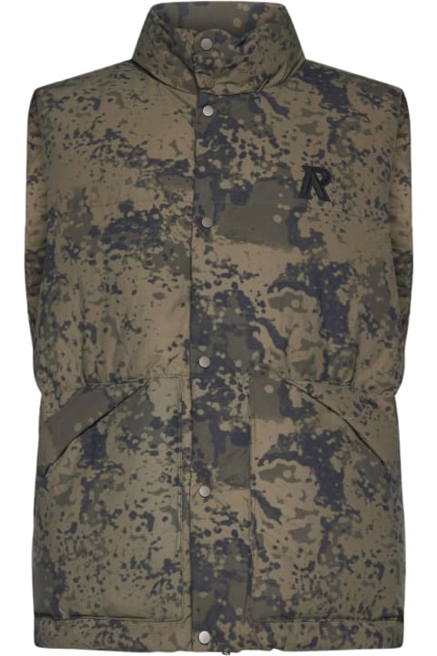 REPRESENT Coats & Jackets for Men REPRESENT Camouflage Print Nylon Puffer Vest