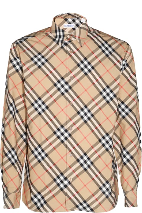 Fashion for Men Burberry Beige Cotton Shirt