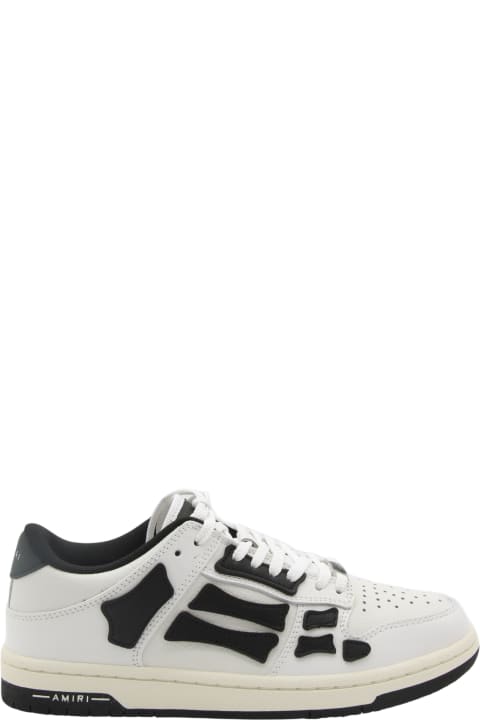 AMIRI Sneakers for Women AMIRI White And Black Leather Chunky Skel Low Top Sneakers