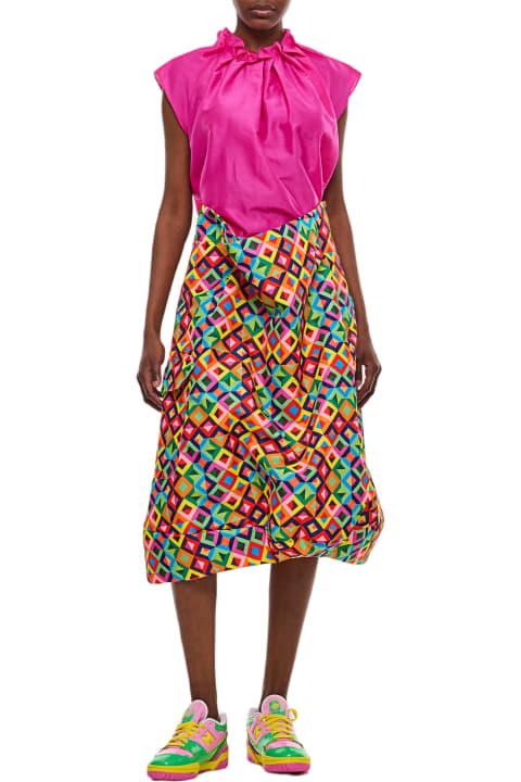 Clothing Sale for Women Comme des Garçons Grosgrain Printed Midi Skirt