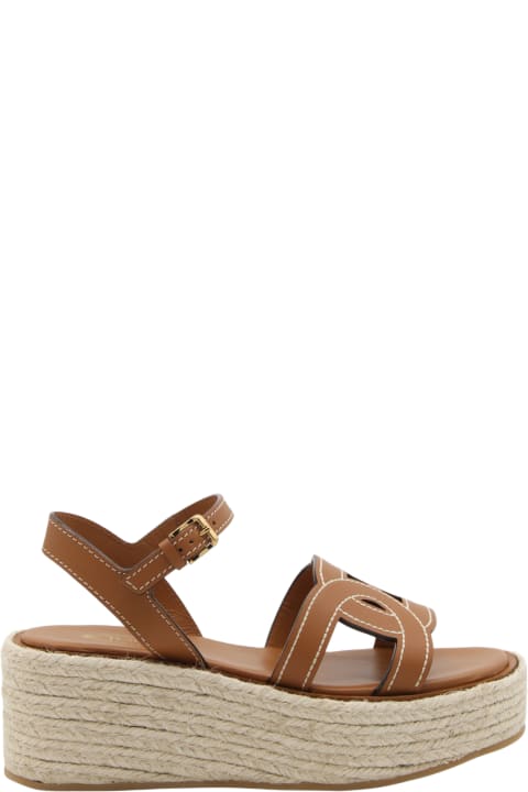 Tod's for Women Tod's Brown Leather Kate Sandals