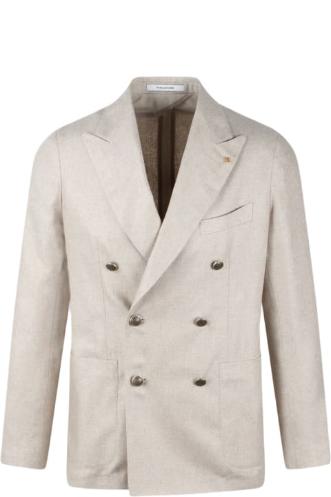Tagliatore Coats & Jackets for Men Tagliatore Silk Double-breasted Blazer