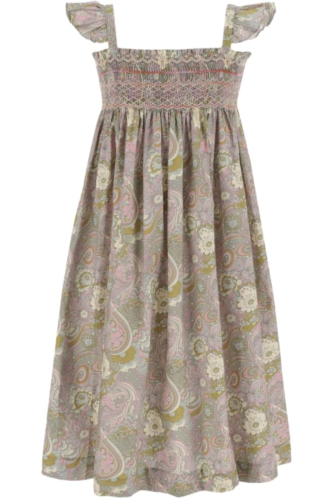 Bonpoint Dresses for Girls Bonpoint Cotton Dress With Floral Pattern