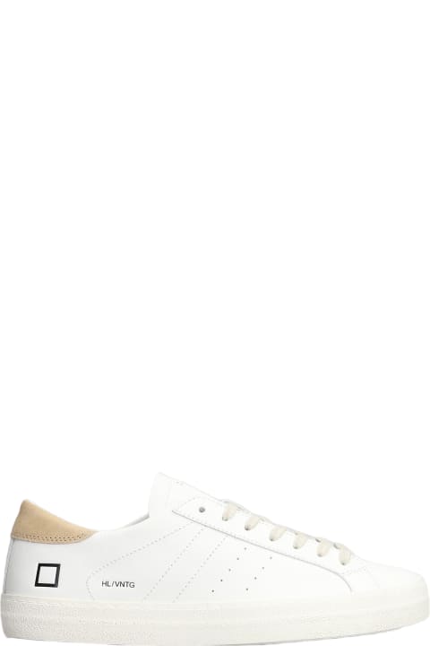 D.A.T.E. Sneakers for Women D.A.T.E. Hill Low Sneakers In White Leather