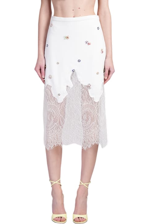 Costarellos Skirts for Women Costarellos Luma Skirt In White Polyester