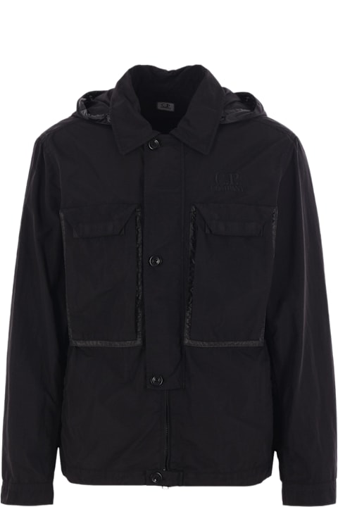 C.P. Company Coats & Jackets for Men C.P. Company Goggle Overshirt In Flatt Nylon