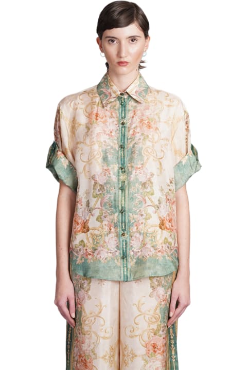 Fashion for Women Zimmermann Shirt In Multicolor Silk