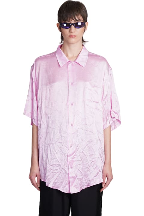Fashion for Women Balenciaga Shirt In Rose-pink Silk
