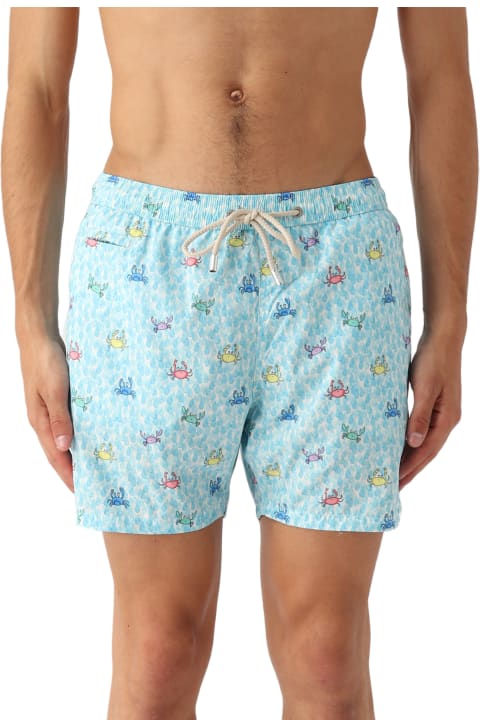 Swimwear for Men MC2 Saint Barth Light And Stretch Swimshort Drop Crab Swim Shorts