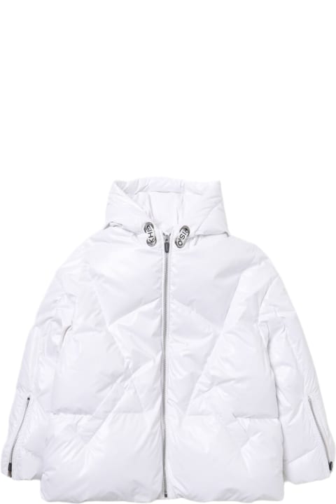 Khrisjoy Coats & Jackets for Girls Khrisjoy Khrisjoy Coats White
