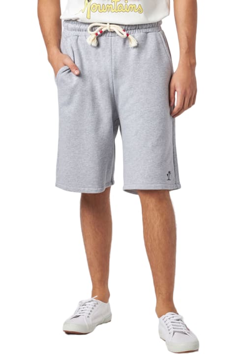 Homeware MC2 Saint Barth Man Grey Cotton Bermuda