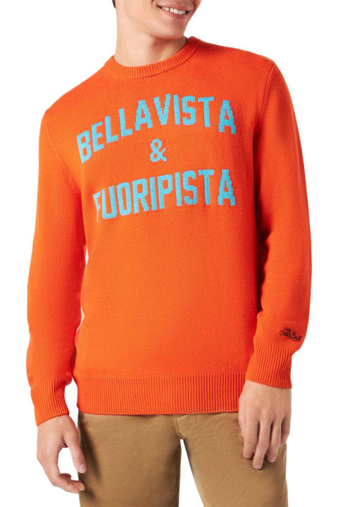 Homeware MC2 Saint Barth Orange Sweater Heron With Bellavista 
Fuoripista Jacquard