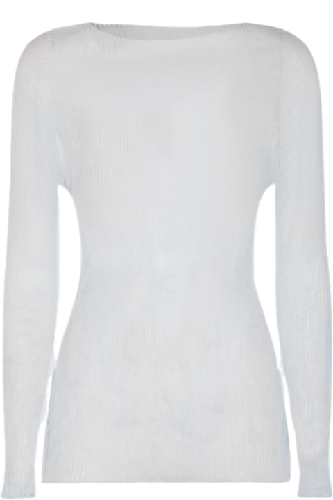 Issey Miyake Sweaters for Women Issey Miyake Lught Blue Top