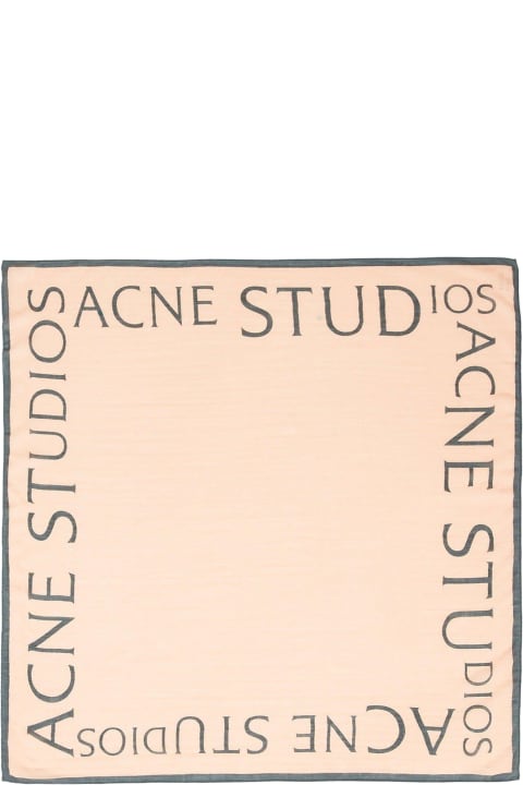 Scarves & Wraps for Women Acne Studios Logo Printed Square-shaped Scarf