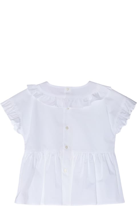 Il Gufo for Kids Il Gufo White Cotton Ruffles Shirt