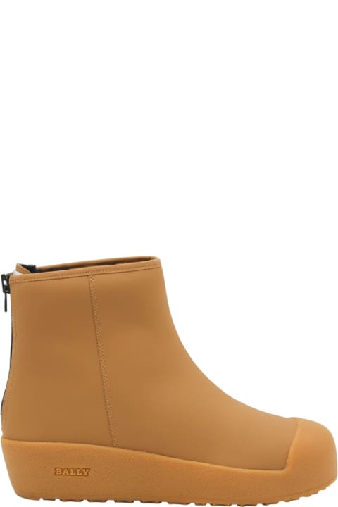 Fashion for Women Bally Camel Leather Bernina Curling Boots