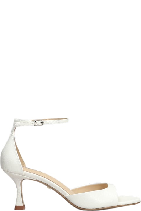 Homeware Lola Cruz Petrina Sandals In White Leather