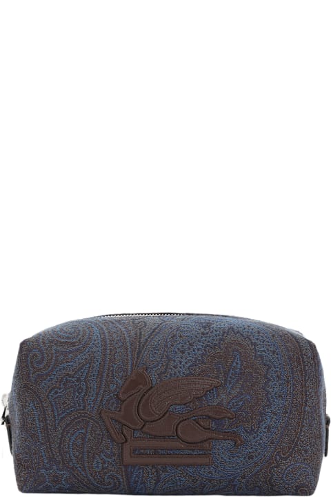 Etro حقيبة أمتعة لـ القسم الرجالي Etro Arnica Jacquard S Pouch