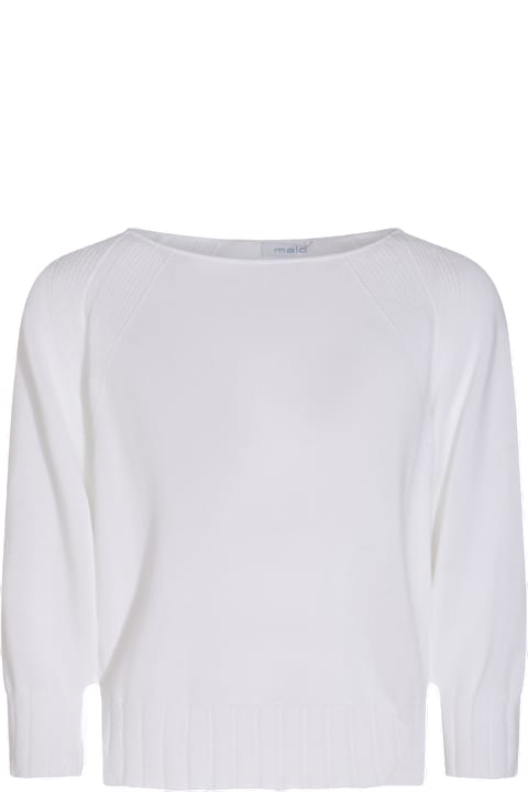 Malo Sweaters for Women Malo White Cotton Knitwear