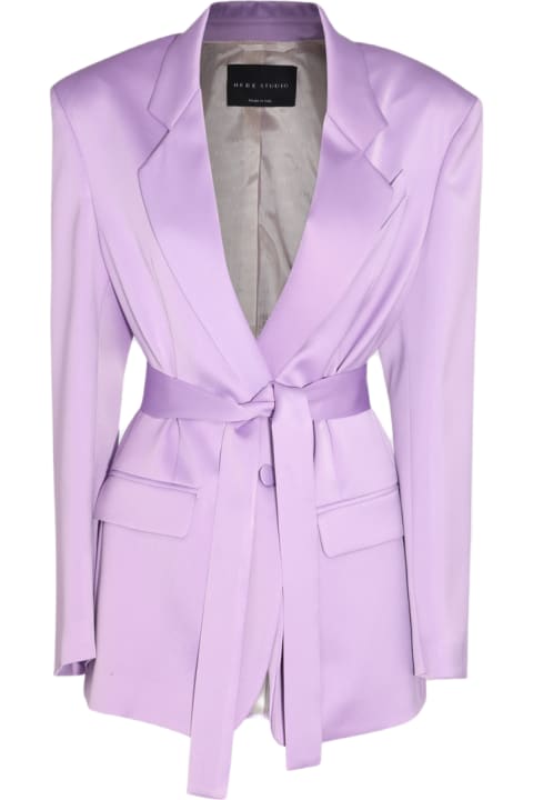 Hebe Studio Coats & Jackets for Women Hebe Studio Lilac Viscose The Lover Blazer