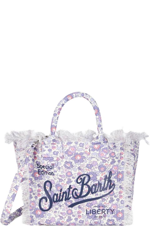 أدوات منزلية MC2 Saint Barth Betsy Cotton Canvas Colette Liberty Handbag |made With Liberty Fabric
