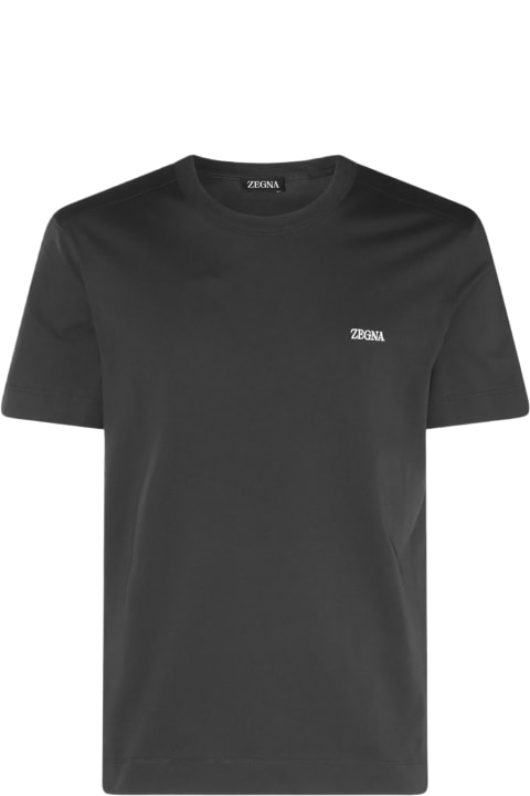 Zegna for Men Zegna Black Cotton T-shirt