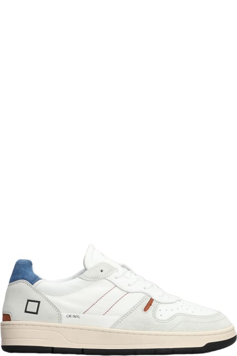D.A.T.E. Sneakers for Men D.A.T.E. Court 2.0 Sneakers In White Leather And Fabric