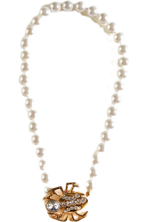 Necklaces for Women Alessandra Rich Spider Pearl Necklace