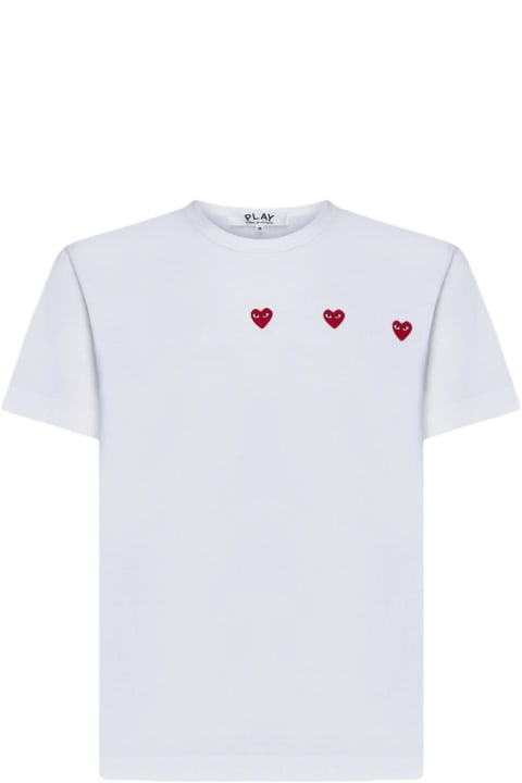 Comme des Garçons Topwear for Men Comme des Garçons 3 Heart Cotton T-shirt