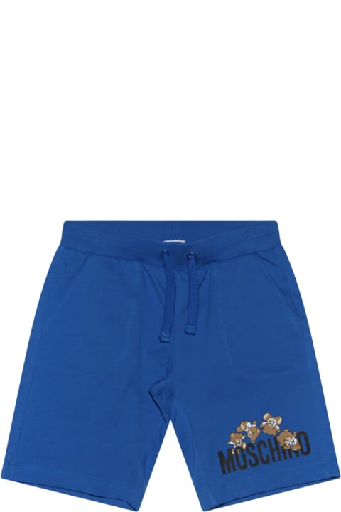 Moschino for Kids Moschino Blue Cotton Shorts