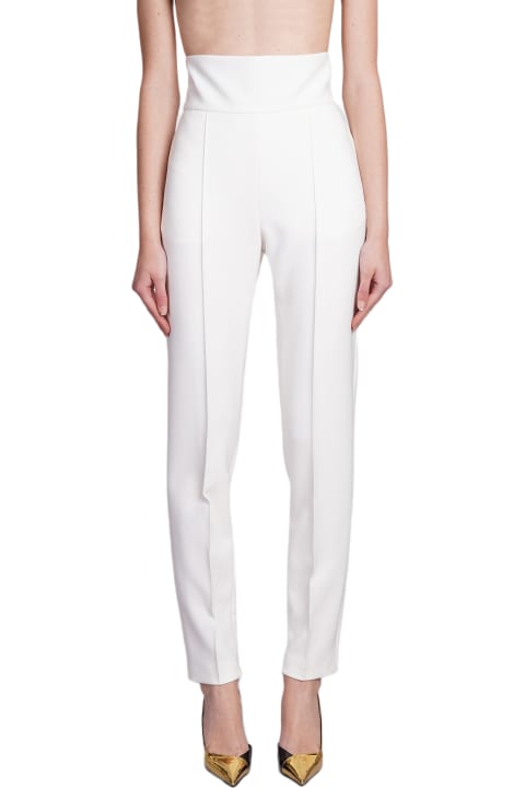ウィメンズ Alexandre Vauthierのパンツ＆ショーツ Alexandre Vauthier Pants In White Polyester