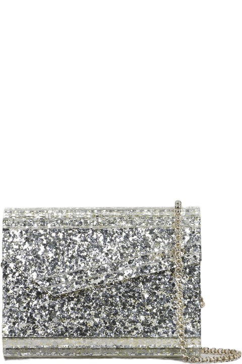 Jimmy Choo Shoulder Bags for Women Jimmy Choo Candy Hand Bag In Silver Acrylic