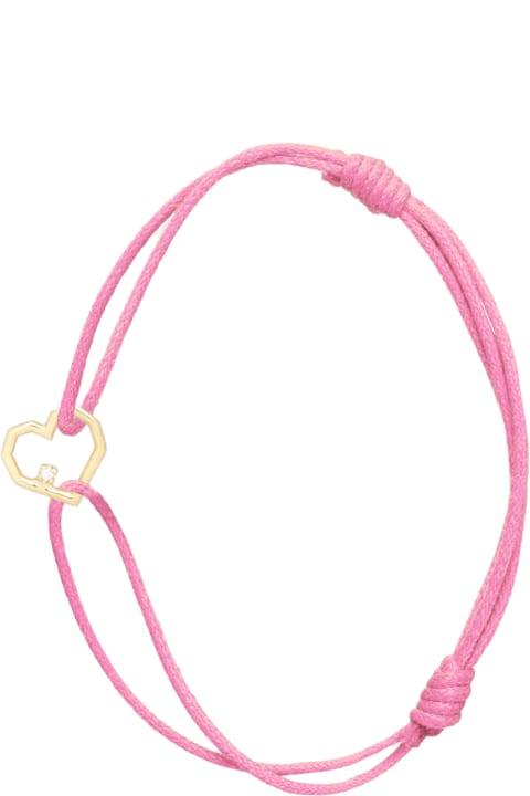 ウィメンズ Aliitaのブレスレット Aliita Gold And Vintage Pink Corazon Bracelet