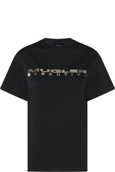 Mugler for Women Mugler Black Cotton T-shirt