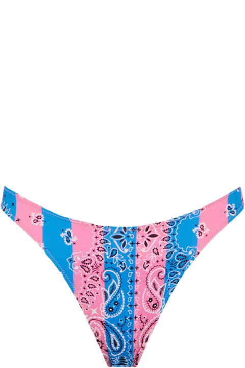 Homeware MC2 Saint Barth Woman Cheeky Swim Briefs With Bandanna Print