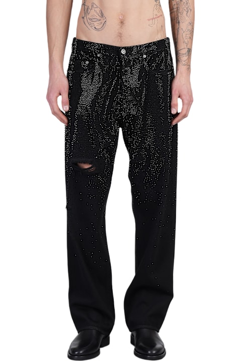 Golden Goose Clothing for Men Golden Goose Loose Skate Jeans In Black Denim
