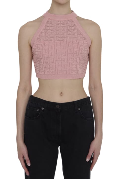 Homeware Balmain Pb Labyrinth Knit Top