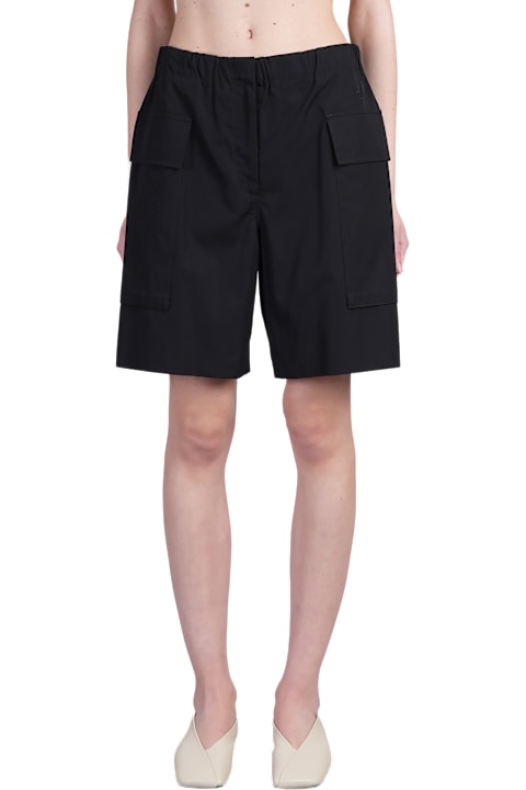 Jil Sander for Women Jil Sander Shorts In Black Cotton