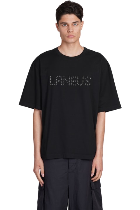 Laneus Men Laneus T-shirt In Black Cotton