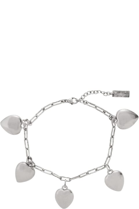 Jewelry for Men Saint Laurent Dangling Heart Charm Bracelet